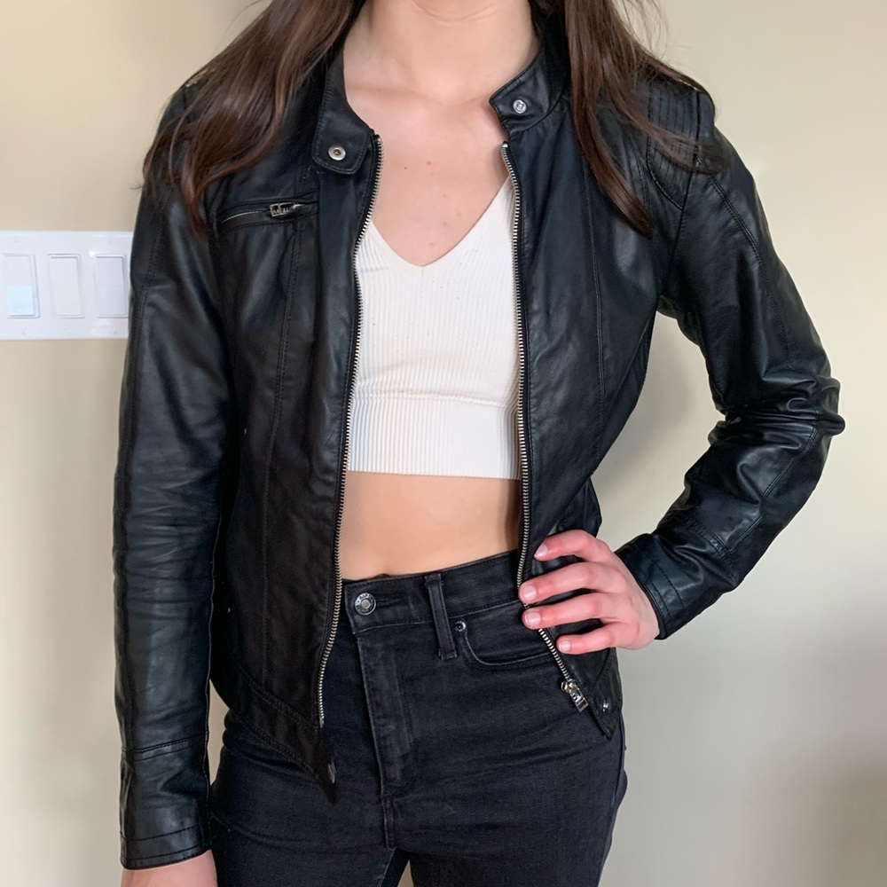 Leather jacket! (runs big)